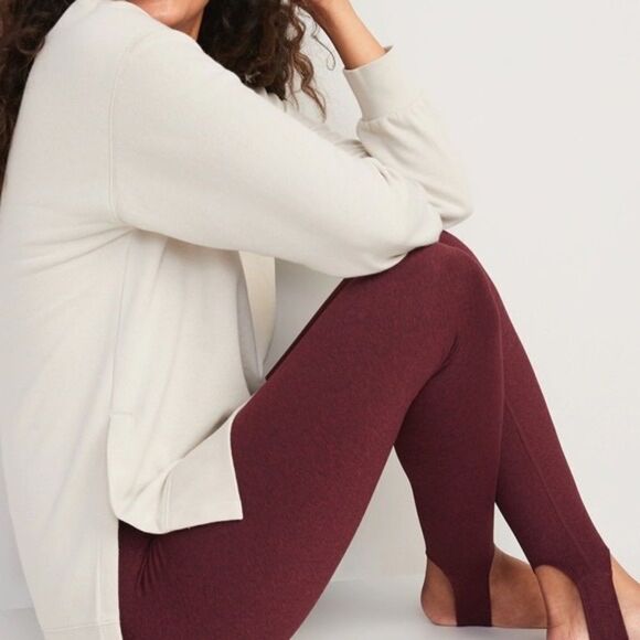 Old Navy Women High Waisted Cozecore Heathered Performance Stirrup Leggings XXL - Picture 3 of 10